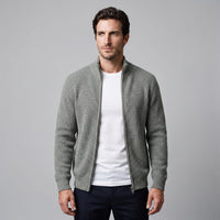 Herren Rippstrickjacke mit Reißverschluss | Stefan