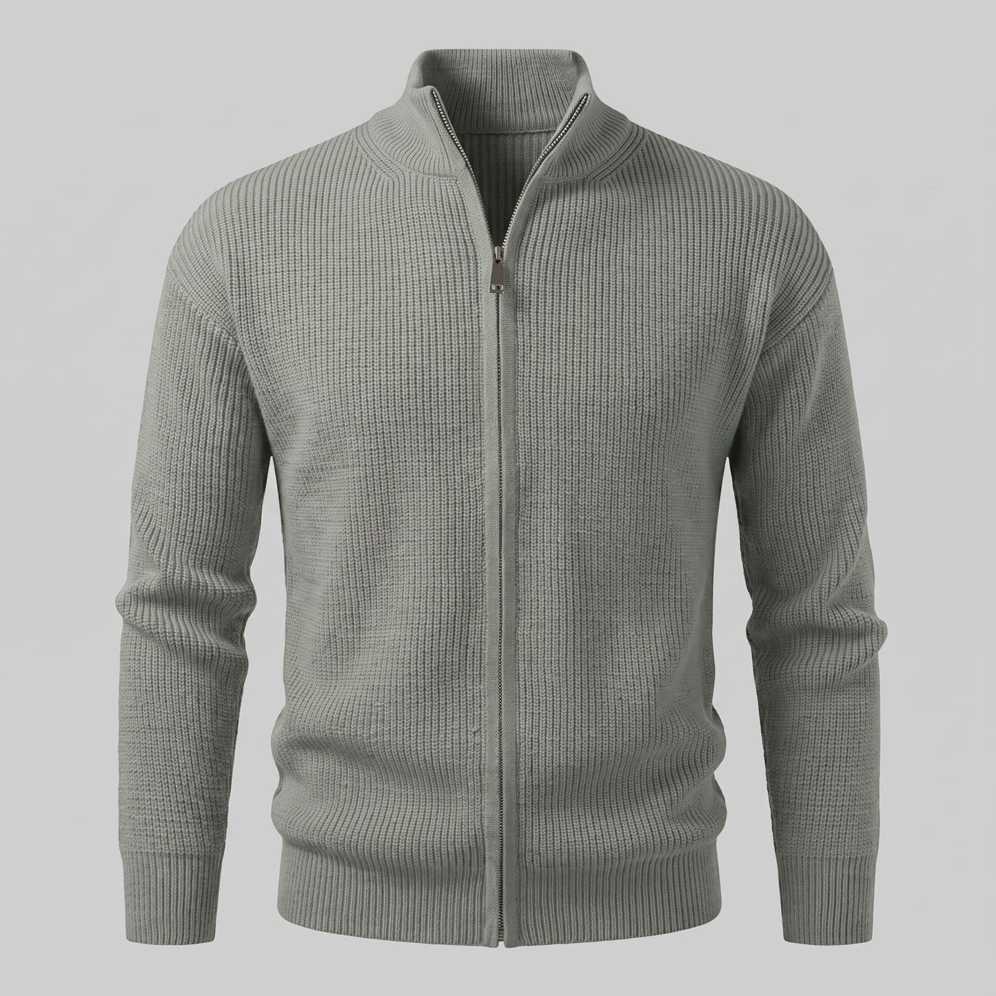 Herren Rippstrickjacke mit Reißverschluss | Stefan_22