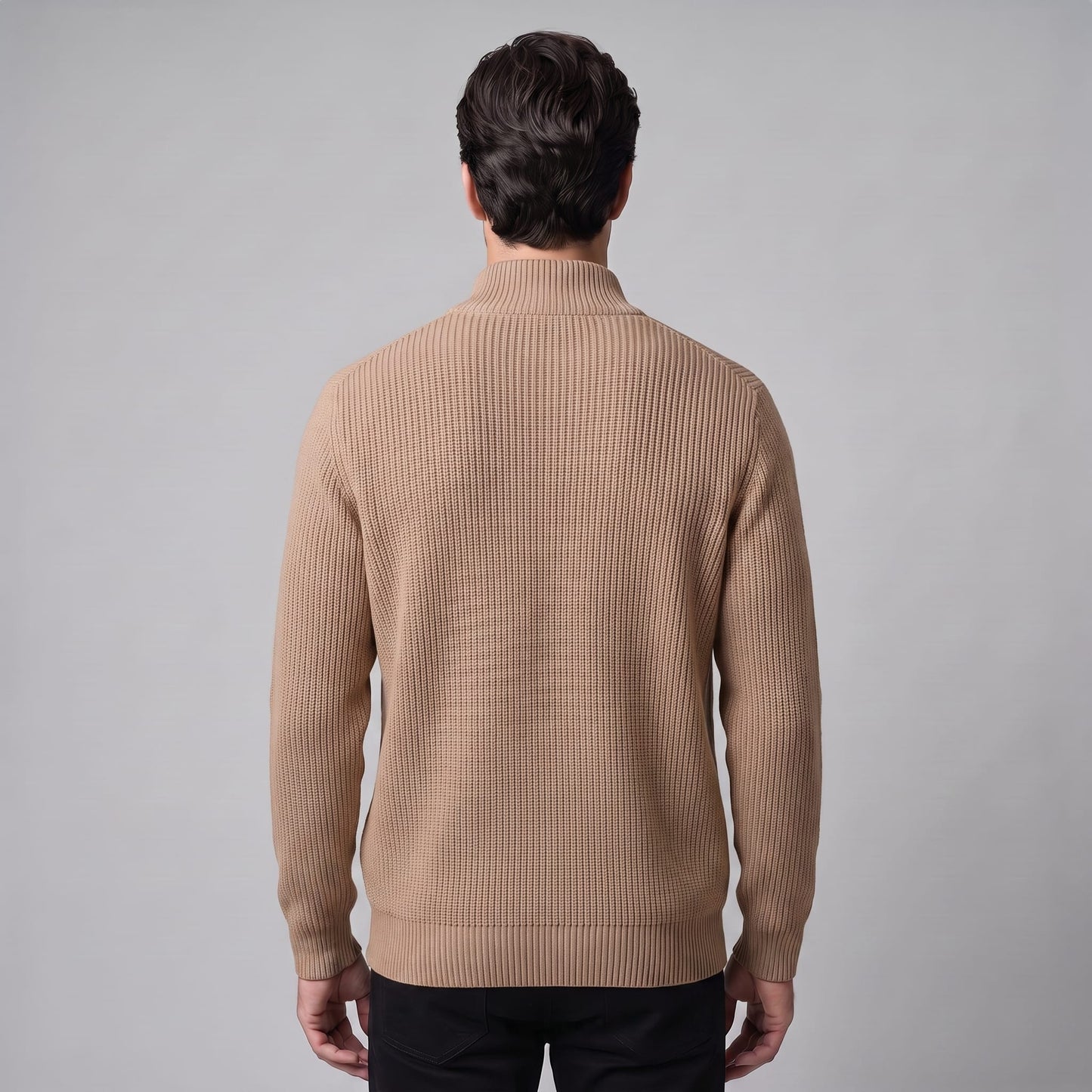 Herren Rippstrickjacke mit Reißverschluss | Stefan_27