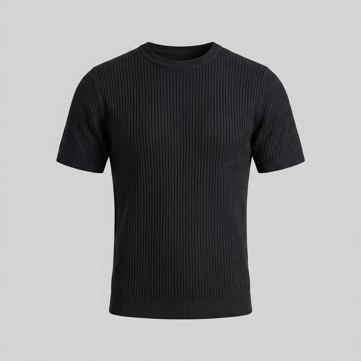Herren Rippstrickshirt mit Rundhalsausschnitt | Helmfried_15