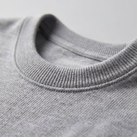 Herren Rippstrickshirt mit Rundhalsausschnitt | Helmfried