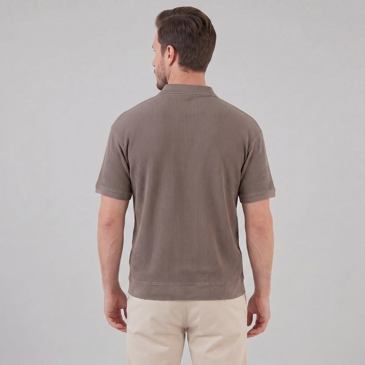 Herren Poloshirt mit Rippstruktur | Friedhold_3