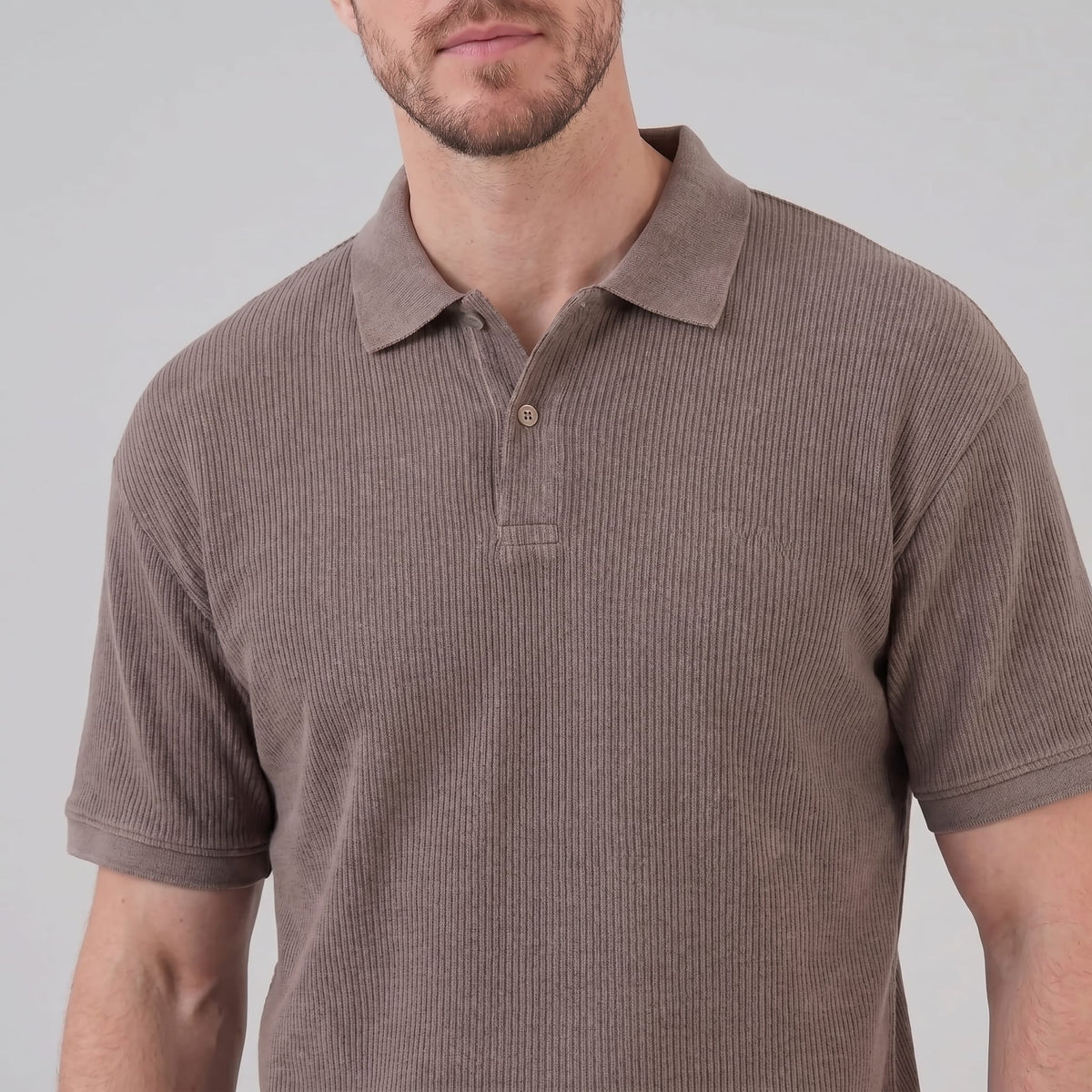 Herren Poloshirt mit Rippstruktur | Friedhold