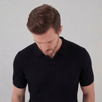 Herren Strickpolo mit V-Ausschnitt | Gerhart