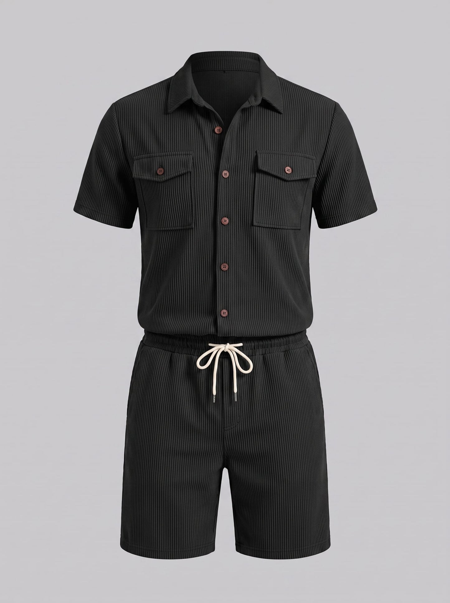 Herren Rippstrickset mit Brusttaschen | Arne_14