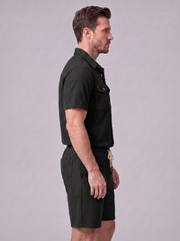 Herren Rippstrickset mit Brusttaschen | Arne
