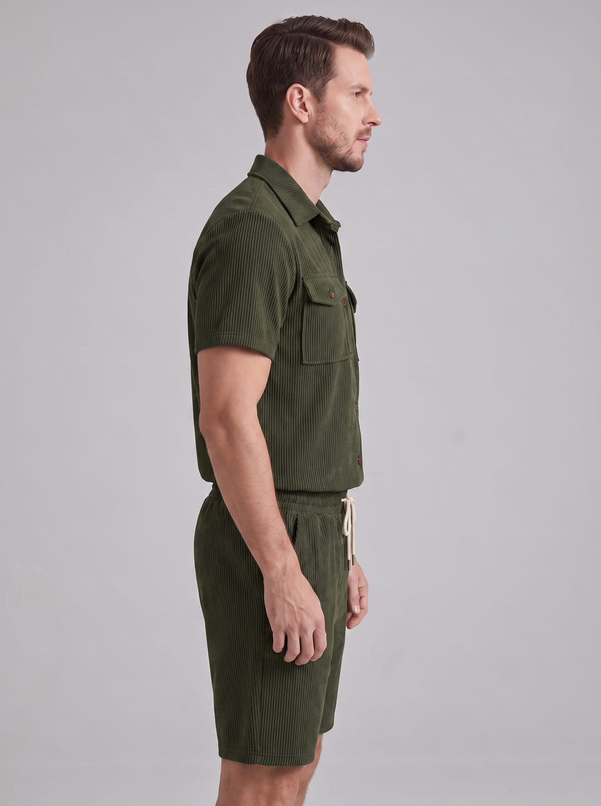 Herren Rippstrickset mit Brusttaschen | Arne_28