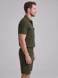 Herren Rippstrickset mit Brusttaschen | Arne