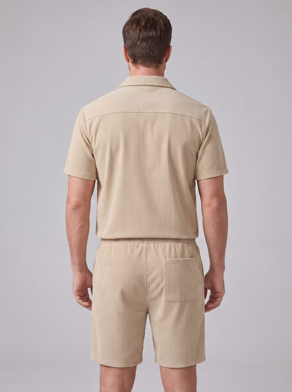 Herren Rippstrickset mit Brusttaschen | Arne