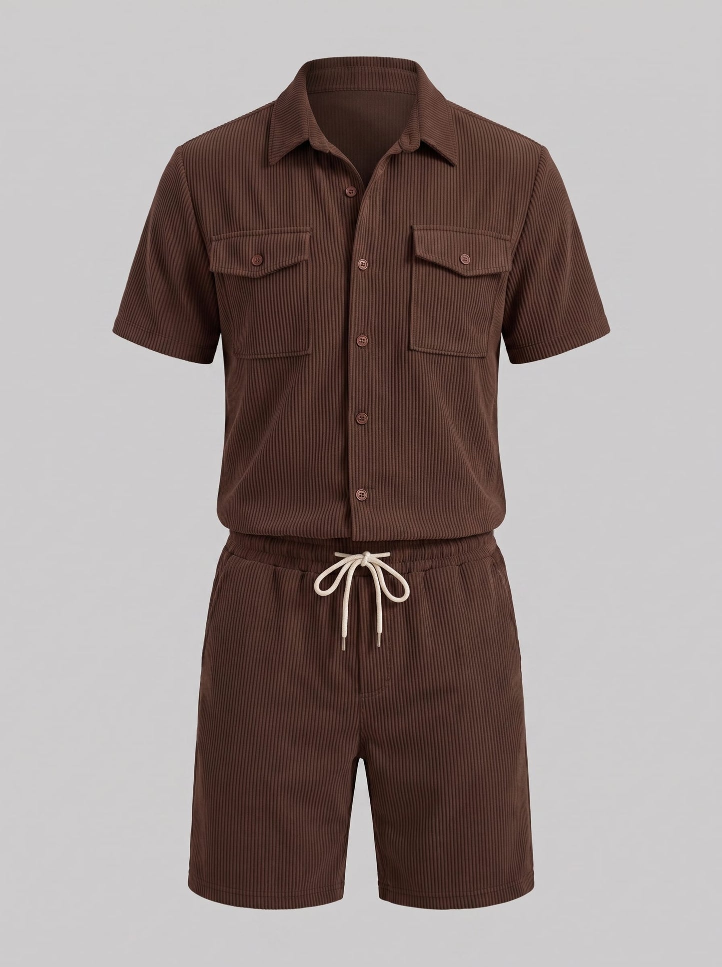 Herren Rippstrickset mit Brusttaschen | Arne_44