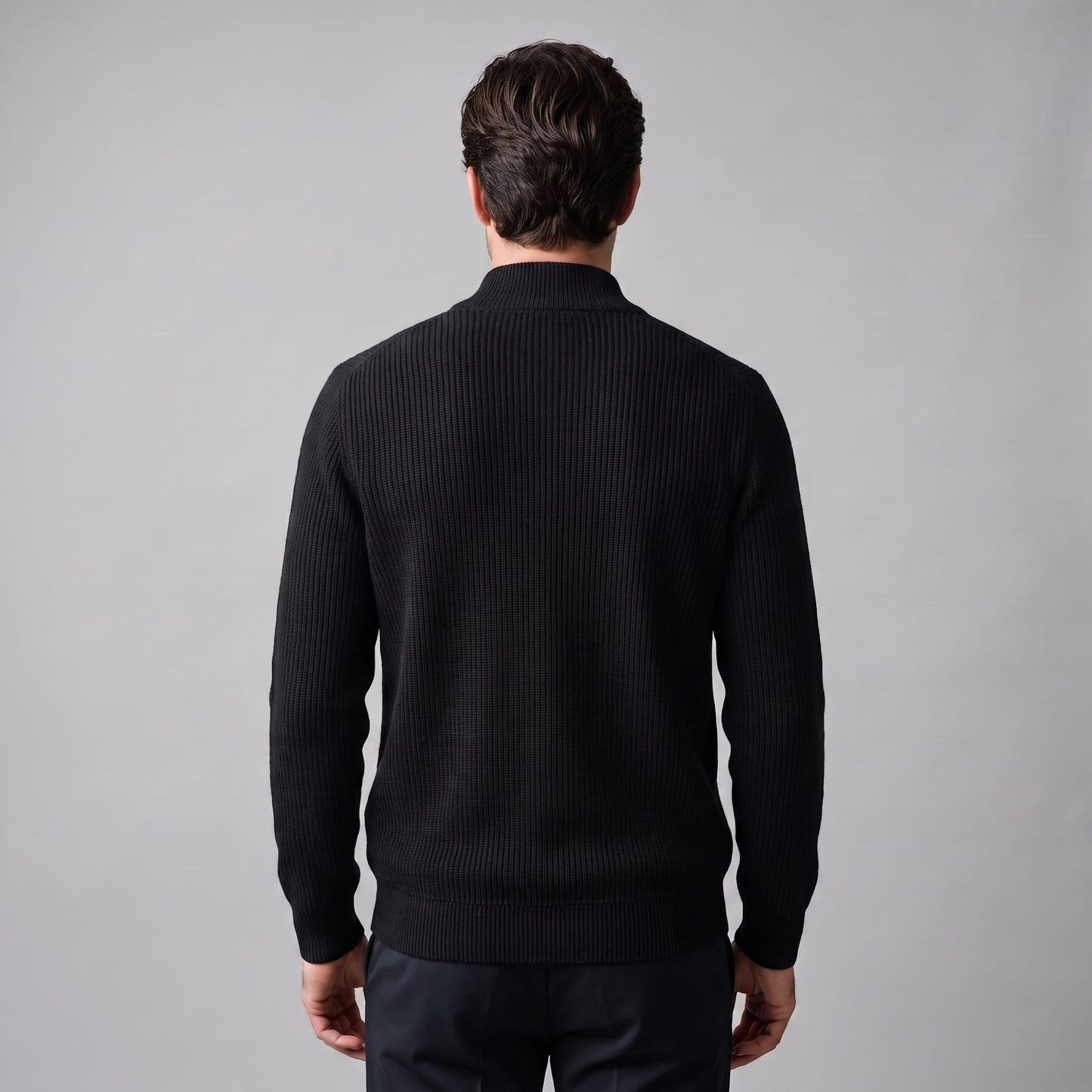Herren Wollstrickjacke mit Reißverschluss | Stephan_15