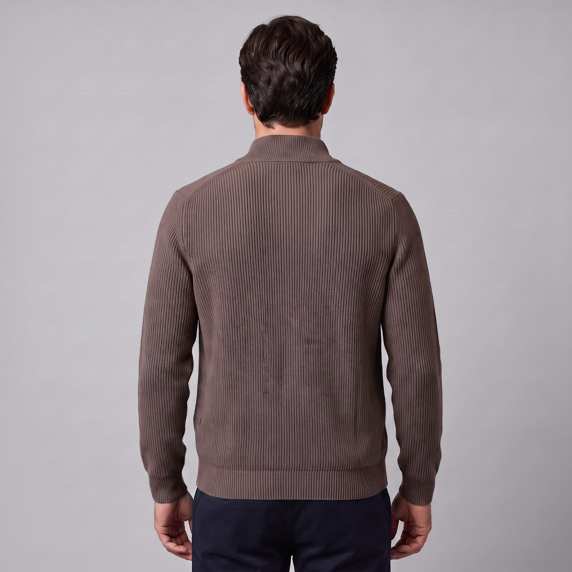 Herren Wollstrickjacke mit Reißverschluss | Stephan