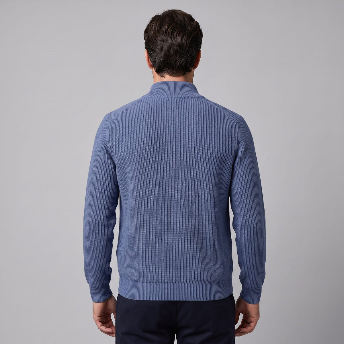 Herren Wollstrickjacke mit Reißverschluss | Stephan