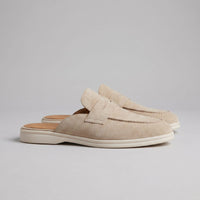 Herren Wildleder-Loafer Mules mit Penny-Riemen | Carsten