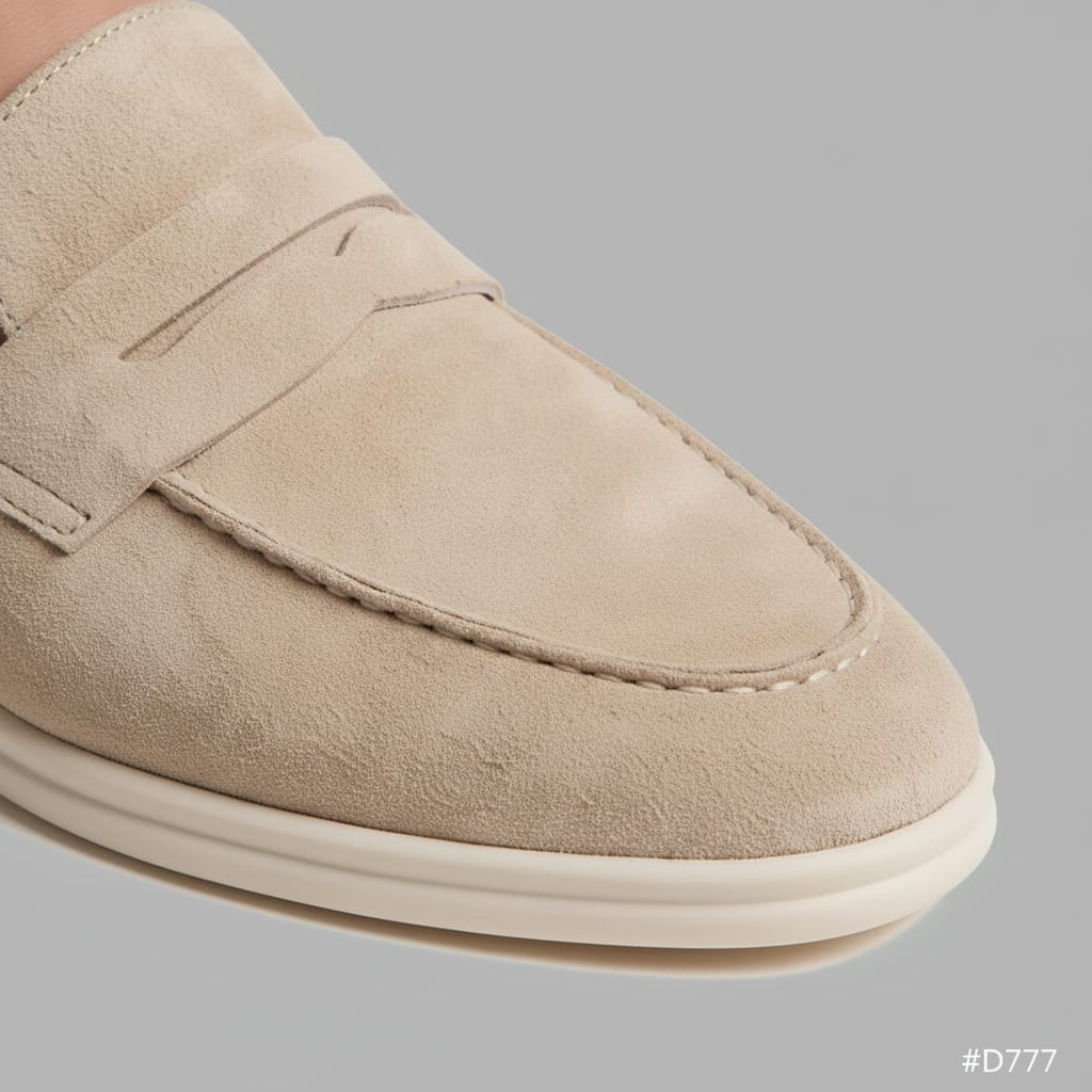 Herren Wildleder-Loafer Mules mit Penny-Riemen | Carsten_4