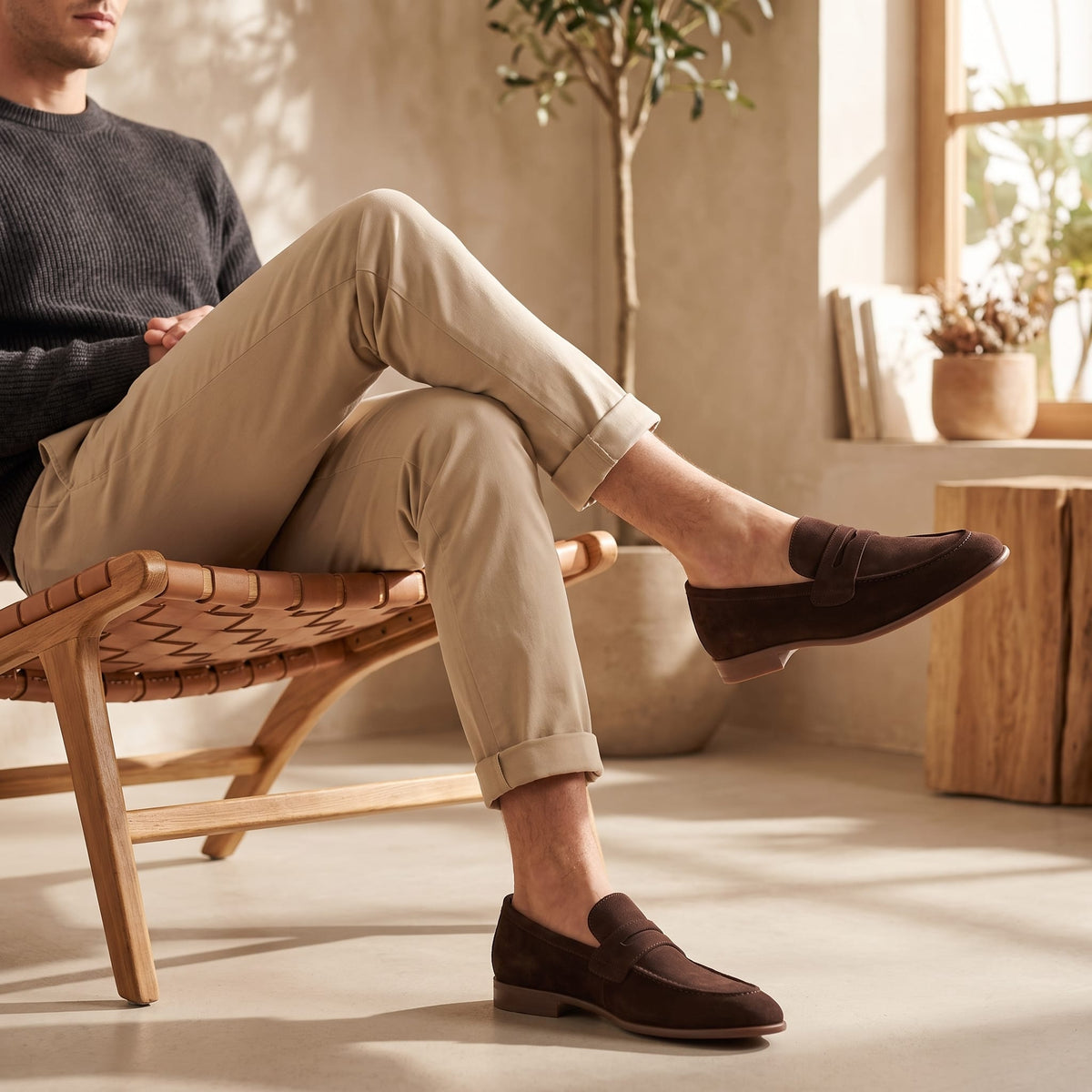 Herren Wildleder-Loafer mit Mokassinnaht | Caspar_6