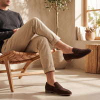 Herren Wildleder-Loafer mit Mokassinnaht | Caspar
