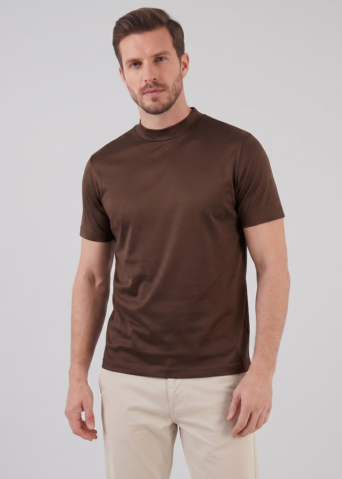 Herren Baumwoll-T-Shirt Slim Fit | Jan