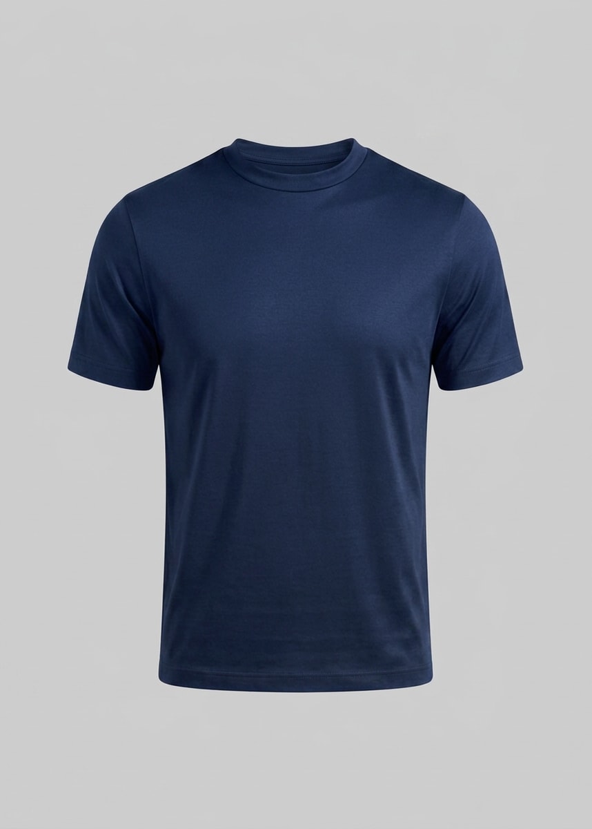 Herren Baumwoll-T-Shirt Slim Fit | Jan_10
