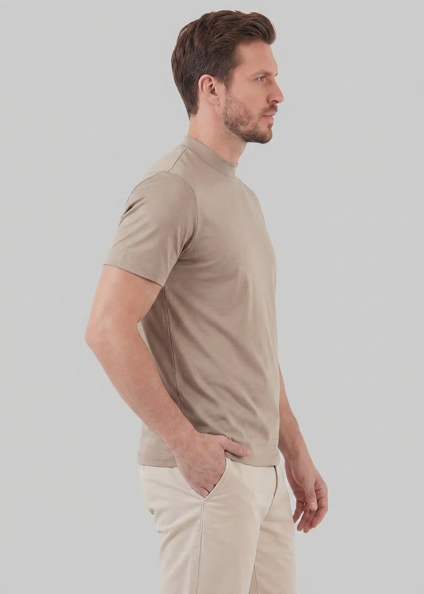 Herren Baumwoll-T-Shirt Slim Fit | Jan