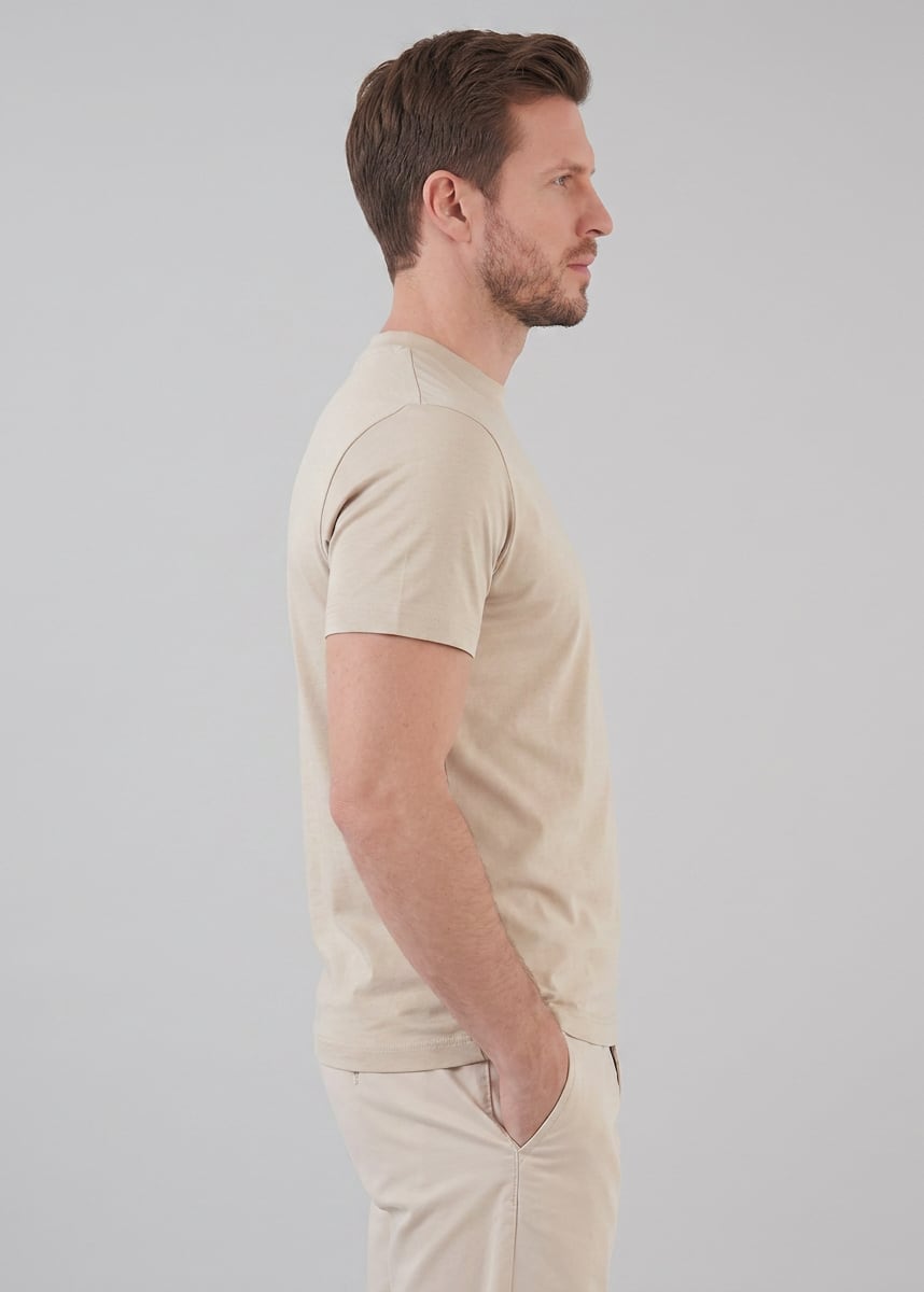 Herren Baumwoll-T-Shirt Slim Fit | Jan