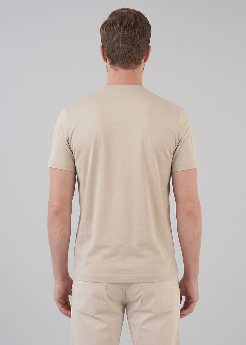Herren Baumwoll-T-Shirt Slim Fit | Jan_18
