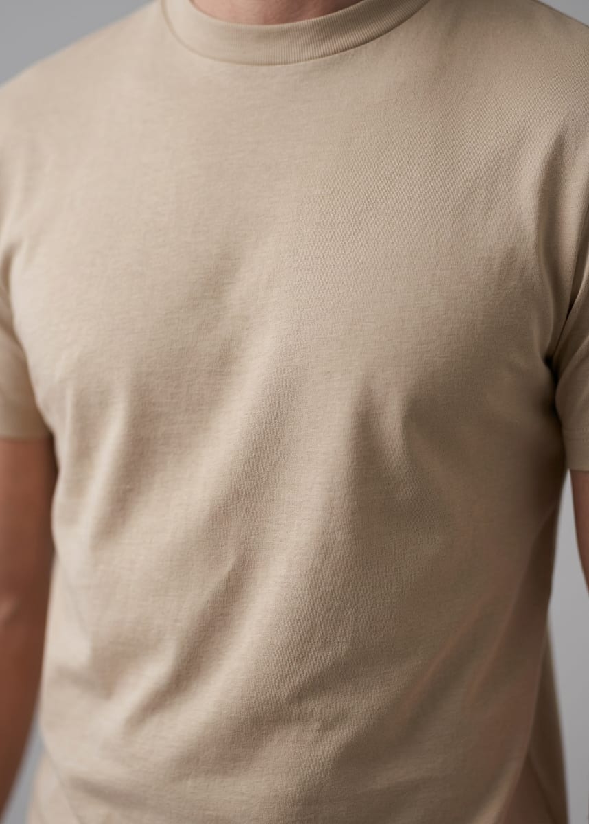 Herren Baumwoll-T-Shirt Slim Fit | Jan