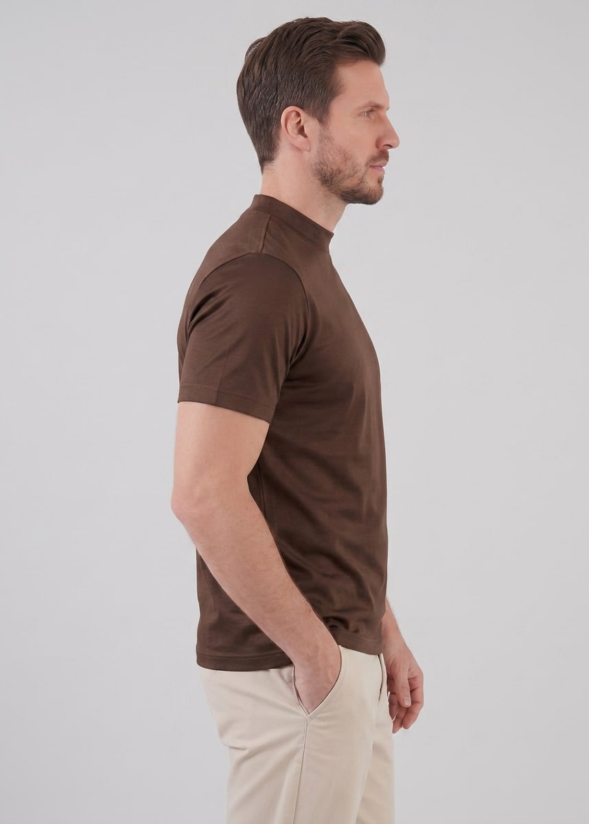Herren Baumwoll-T-Shirt Slim Fit | Jan