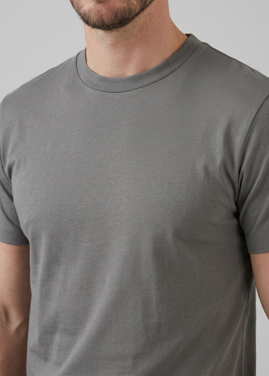 Herren Baumwoll-T-Shirt Slim Fit | Jan_29
