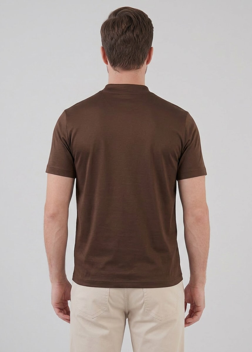 Herren Baumwoll-T-Shirt Slim Fit | Jan_3