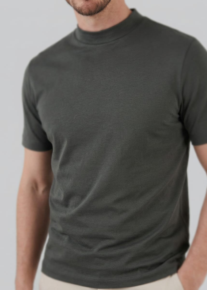 Herren Baumwoll-T-Shirt Slim Fit | Jan