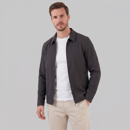 Herren Übergangsjacke mit Hemdkragen | Adam_1