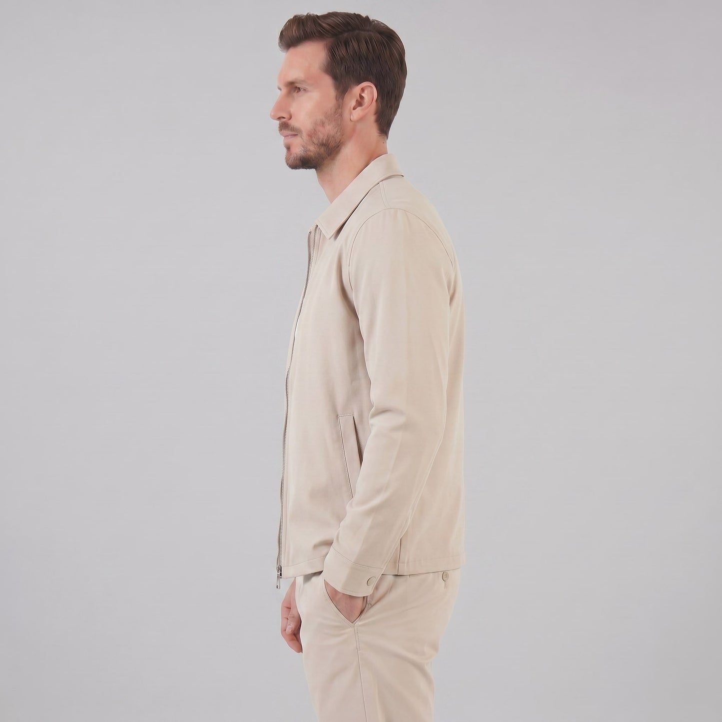 Herren Übergangsjacke mit Hemdkragen | Adam_13