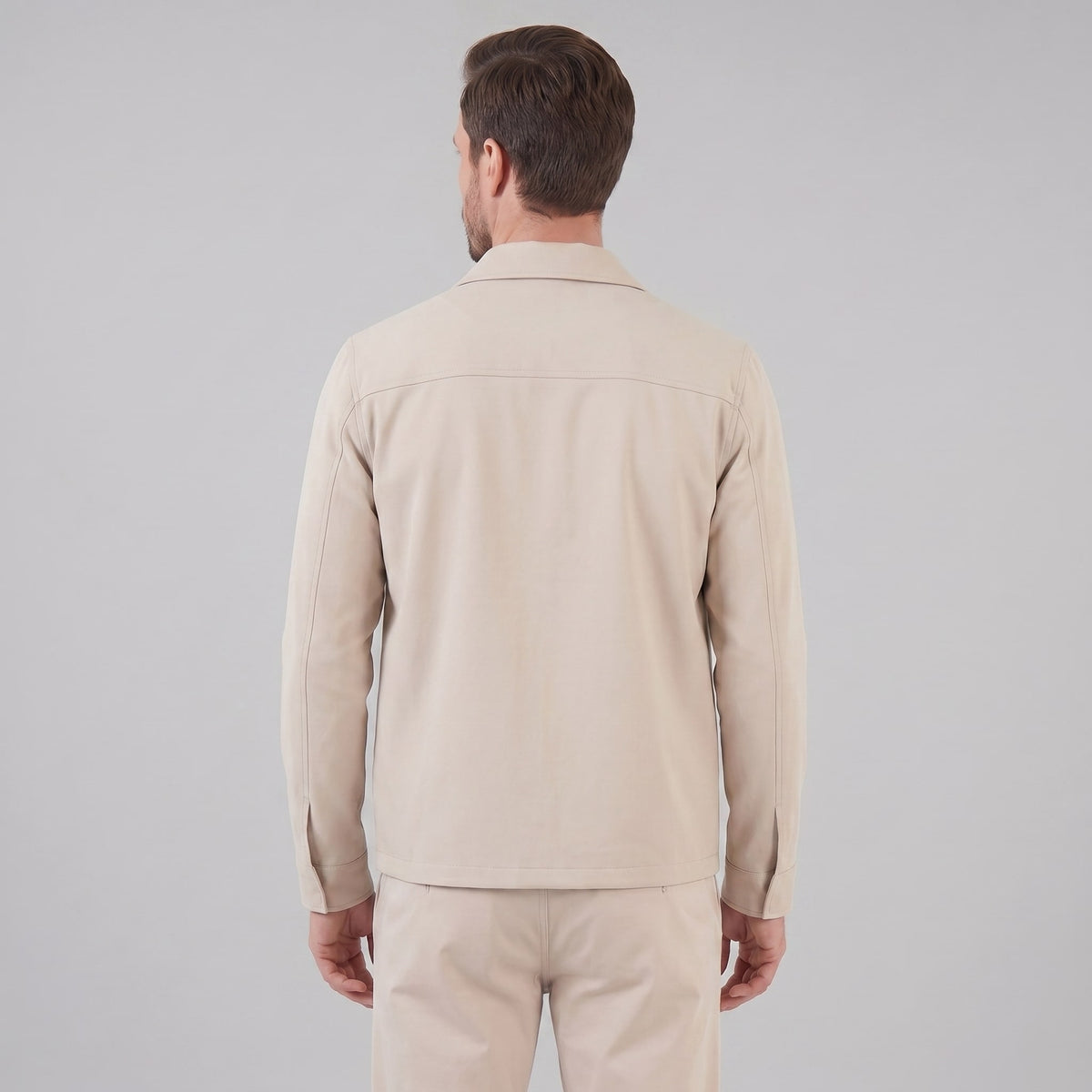 Herren Übergangsjacke mit Hemdkragen | Adam