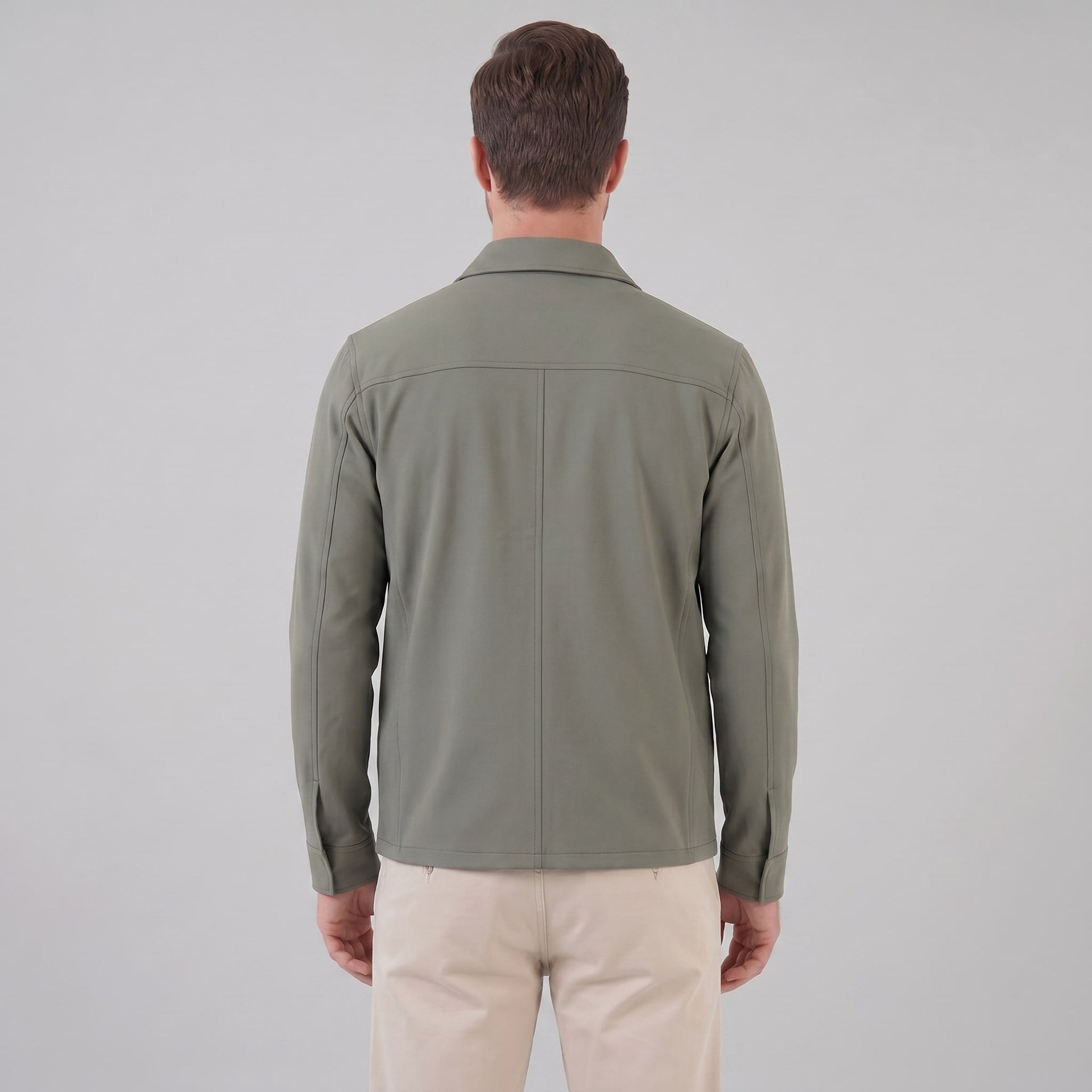 Herren Übergangsjacke mit Hemdkragen | Adam