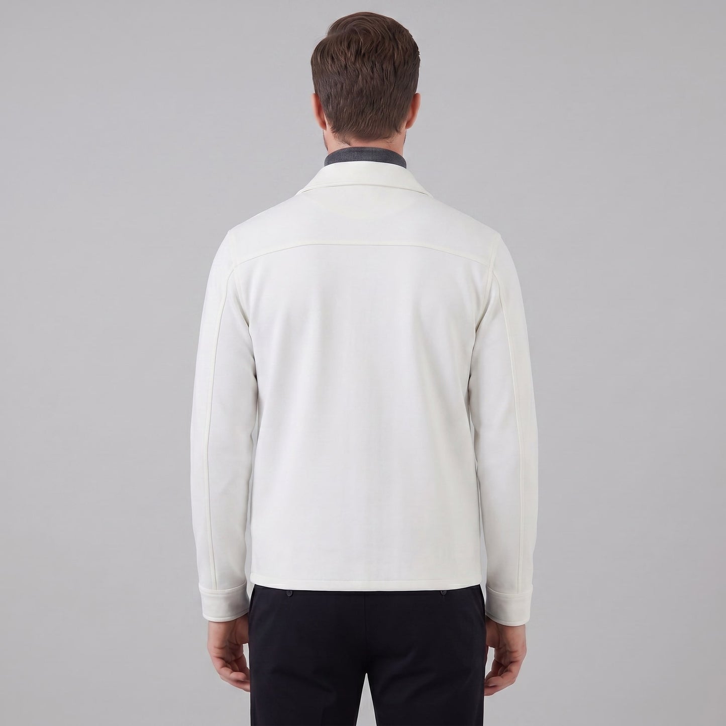 Herren Übergangsjacke mit Hemdkragen | Adam_8