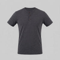 Herren Henleyshirt Kurzarm mit Knopfleiste | Helmut