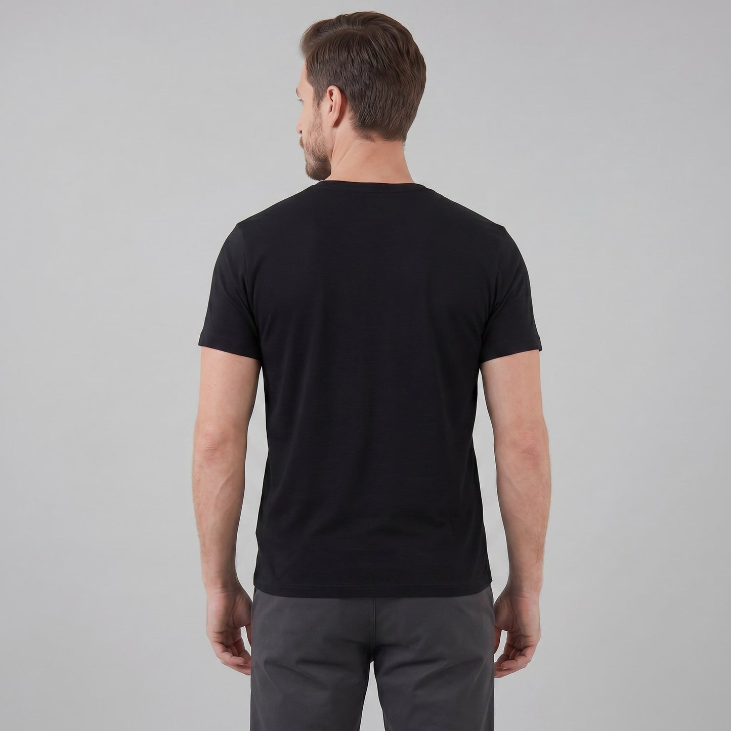 Herren Henleyshirt Kurzarm mit Knopfleiste | Helmut_13