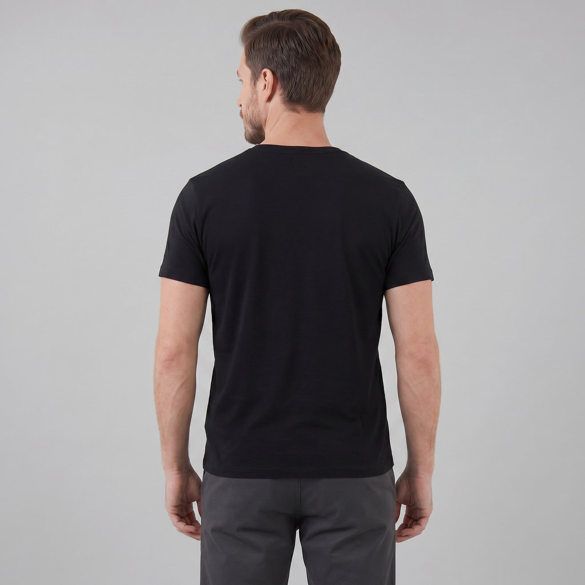 Herren Henleyshirt Kurzarm mit Knopfleiste | Helmut