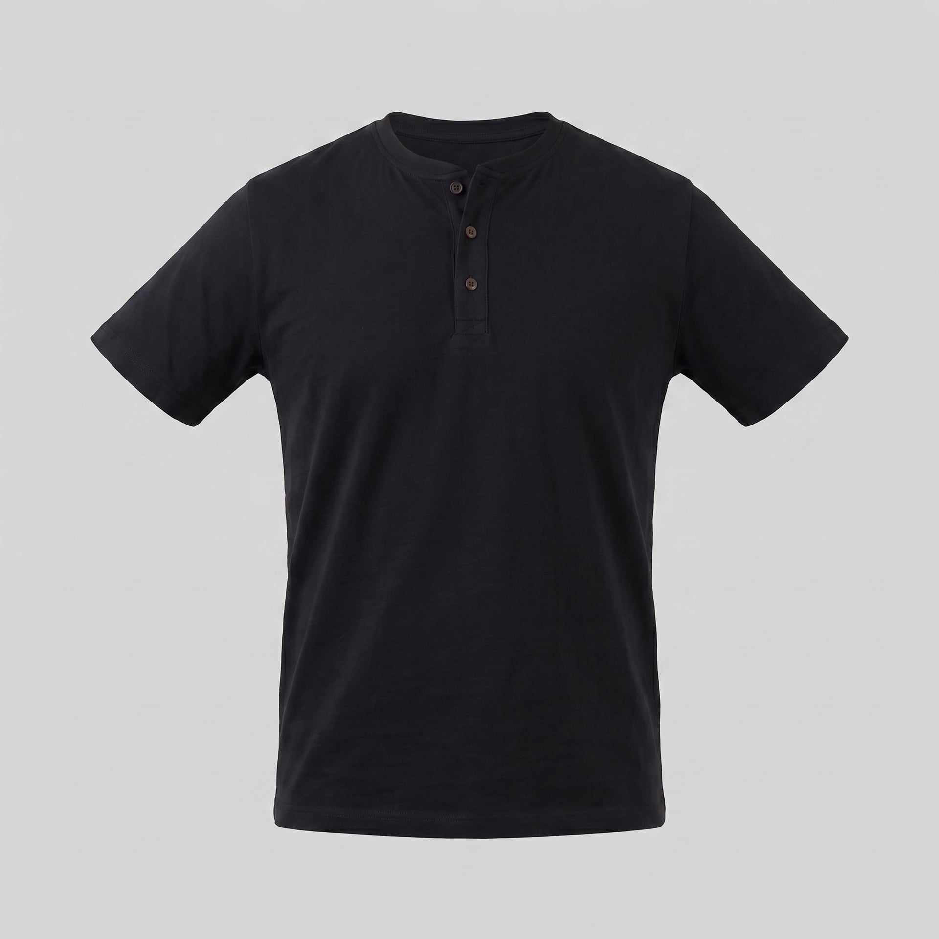 Herren Henleyshirt Kurzarm mit Knopfleiste | Helmut