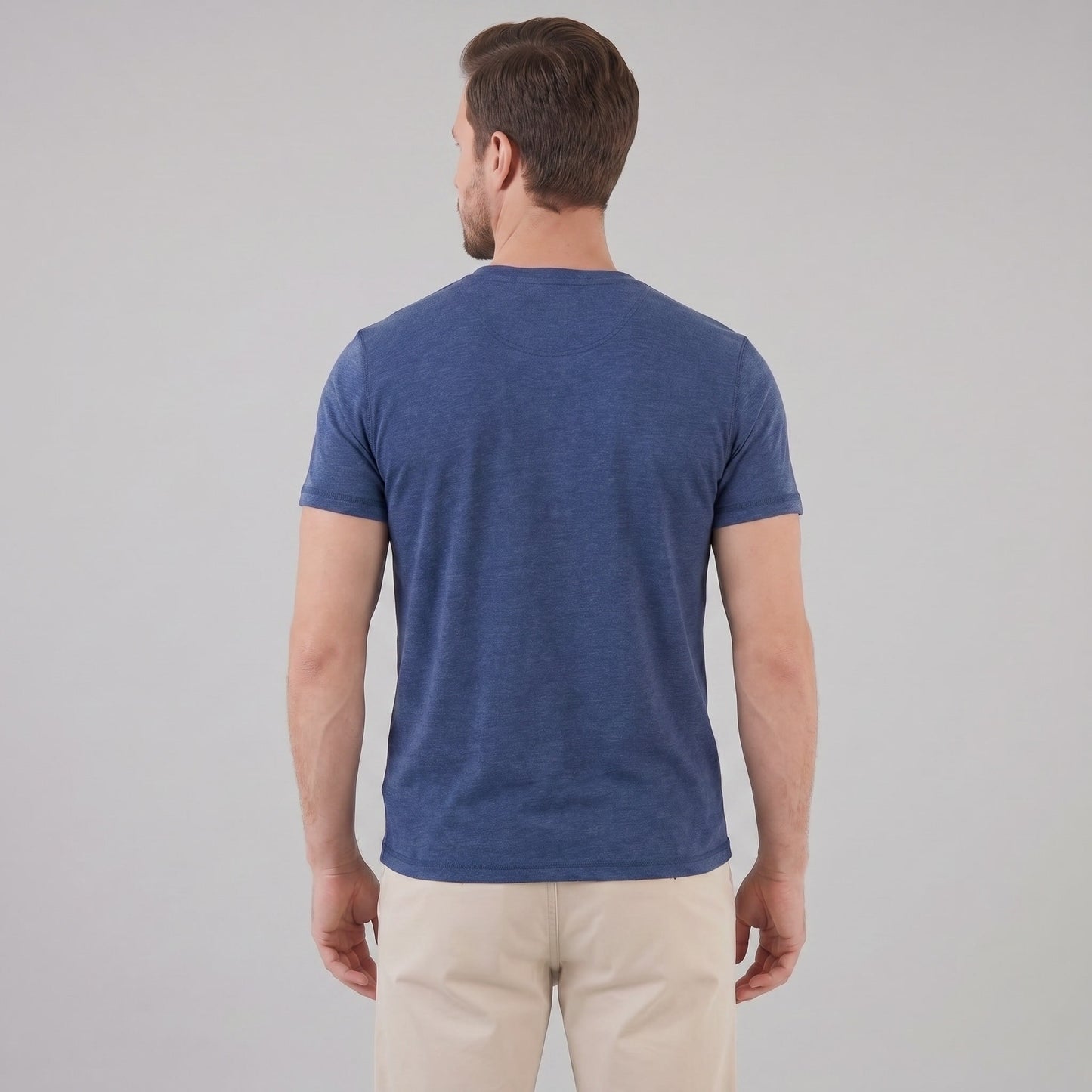 Herren Henleyshirt Kurzarm mit Knopfleiste | Helmut_18