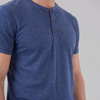 Herren Henleyshirt Kurzarm mit Knopfleiste | Helmut