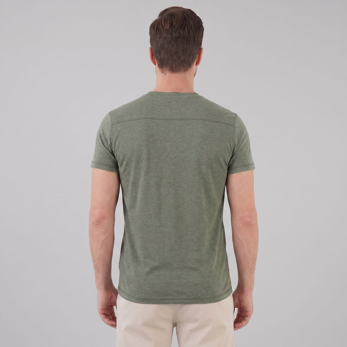 Herren Henleyshirt Kurzarm mit Knopfleiste | Helmut_23
