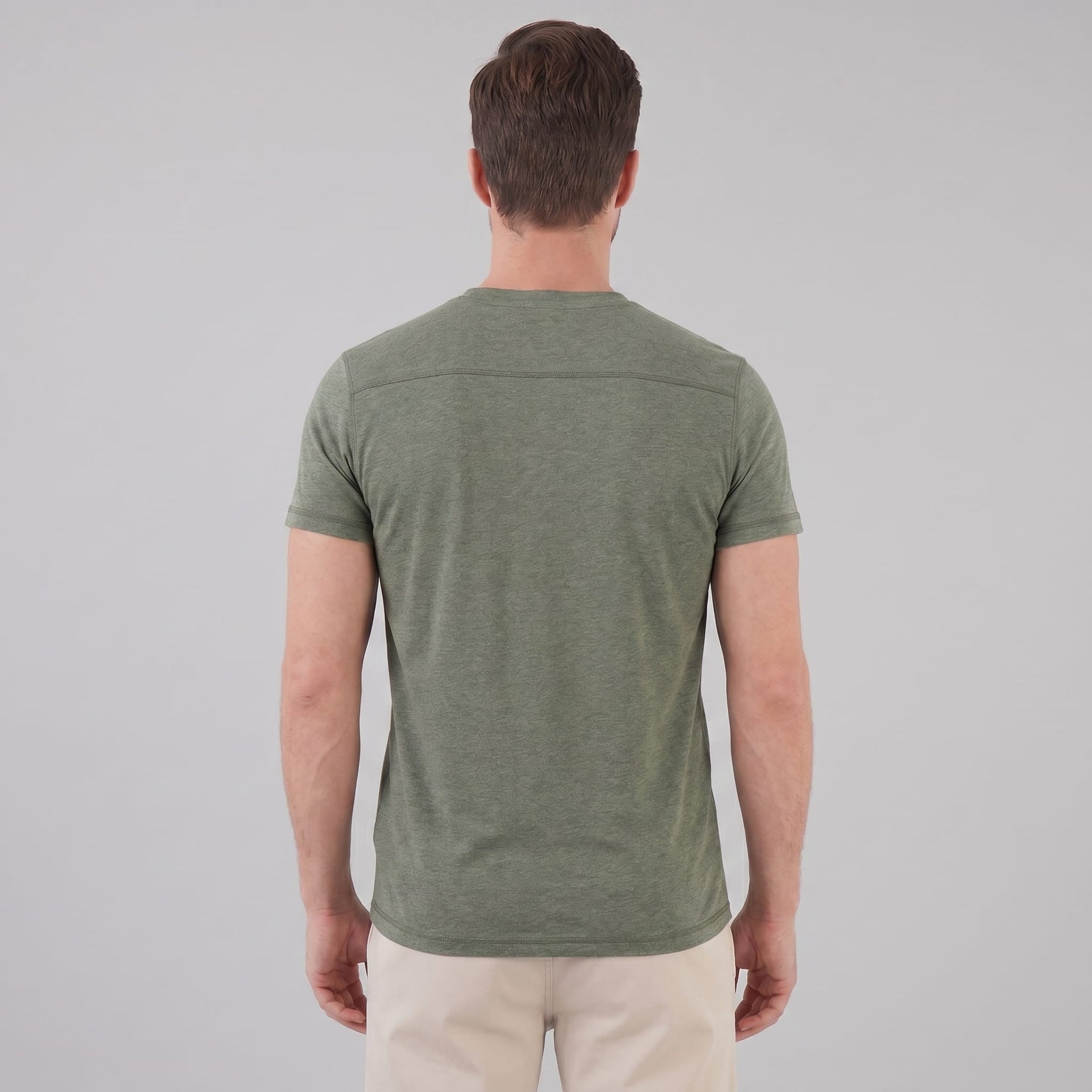 Herren Henleyshirt Kurzarm mit Knopfleiste | Helmut