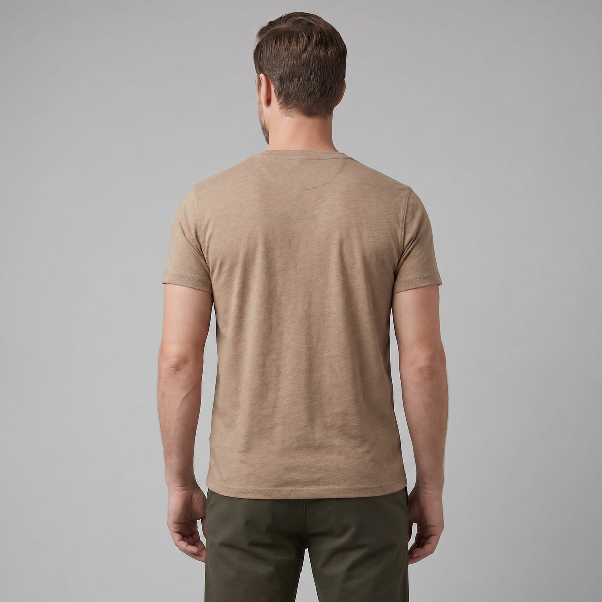 Herren Henleyshirt Kurzarm mit Knopfleiste | Helmut_3