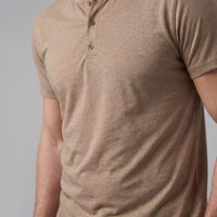Herren Henleyshirt Kurzarm mit Knopfleiste | Helmut