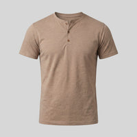 Herren Henleyshirt Kurzarm mit Knopfleiste | Helmut