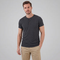 Herren Henleyshirt Kurzarm mit Knopfleiste | Helmut