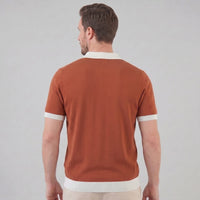 Herren Strickpolo mit Kontrastkragen | Maximilian