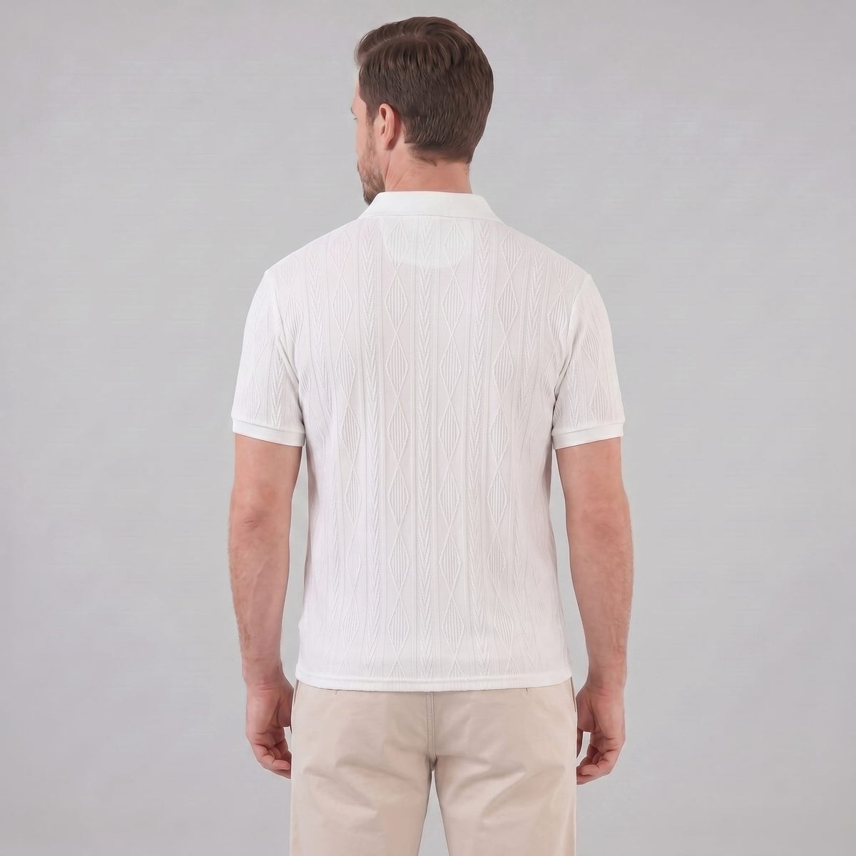 Herren Strickpolo mit Zopfmuster | Meinrad_11